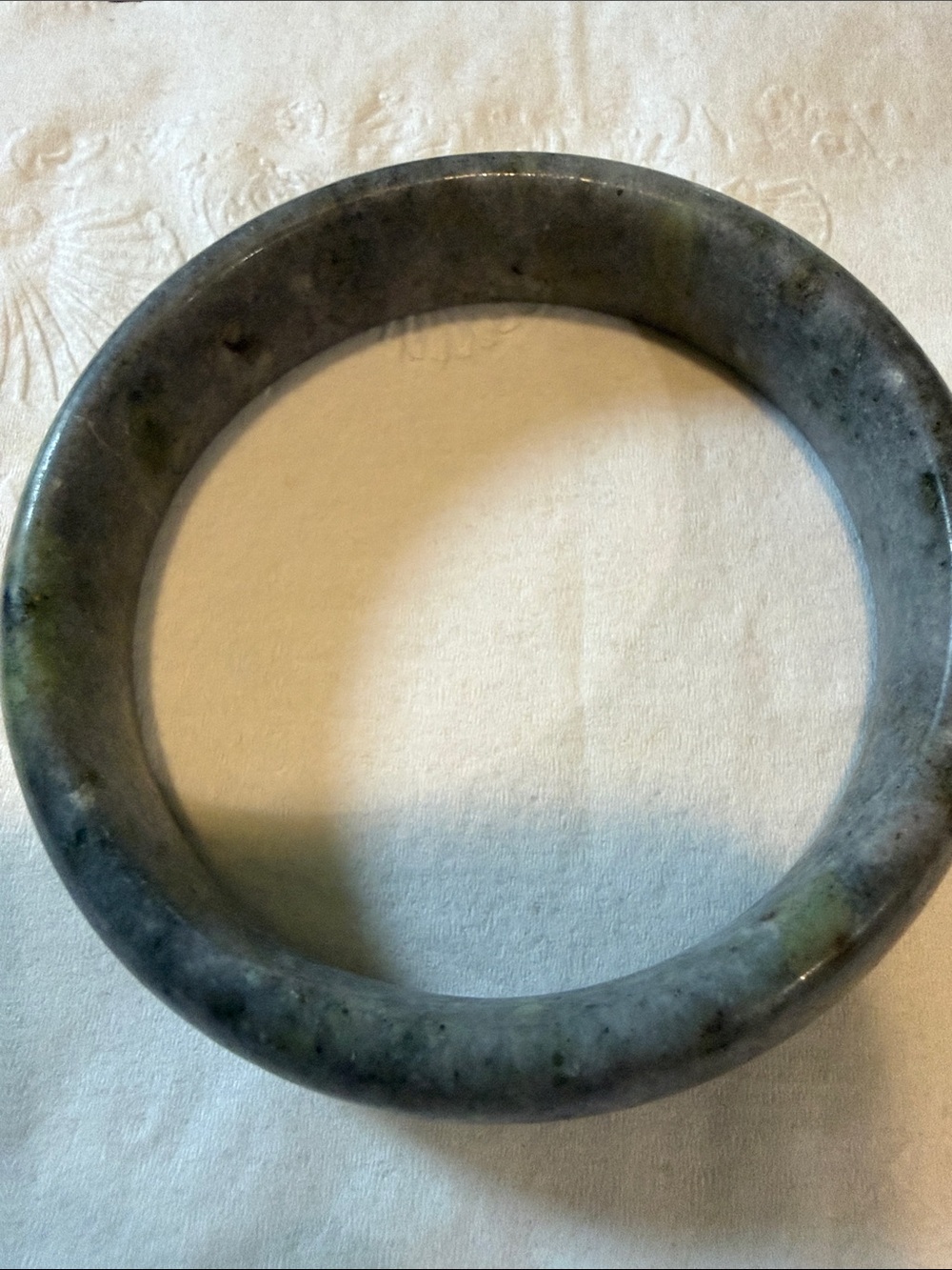 Handcrafted Green Bangle Bracelet